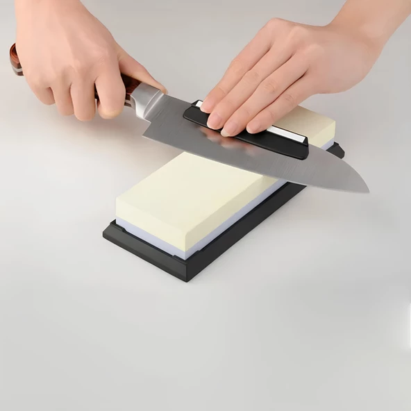 Bıçak Bileme Taşı Çift Taraflı 1000 Kum 240 Kum Satır Zırh Çakı Bileme Bileyici Keskinleştirme - Resim 5