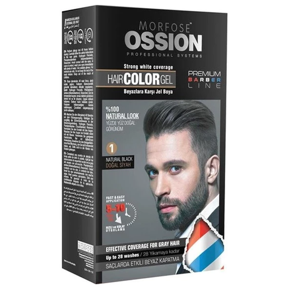 Morfose Ossion Jel Boya 1 Doğal Siyah ürün görseli 1