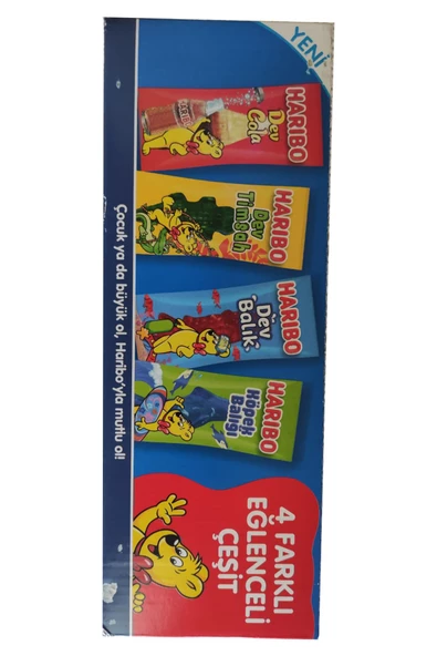 Haribo Single Mix 4 Farklı Eğlenceli Aromalı Yumuşak Şekerleme 18 G. * 48 Adetli