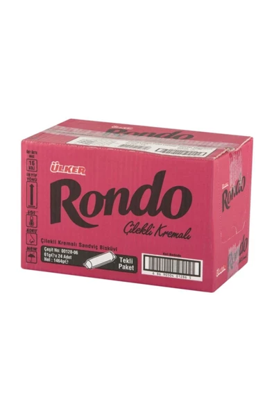 Ülker Rondo Klasic Çilekli Kremalı 24 Adet