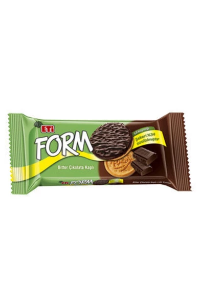 Eti Form Bitter Çikolata Kaplı Lifli Bisküvi 50 G ( 10 Adet )
