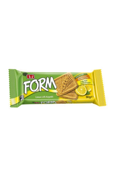 Eti Form Limon Lifli Kepekli Bisküvi 50 G ( 10 Adet )