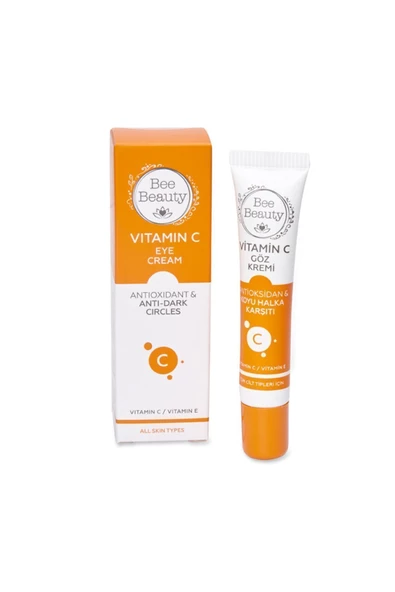 Bee Beauty Vitamin C Göz Kremi Antioksidan & Göz Altı - Koyu Halka Karşıtı 15ml