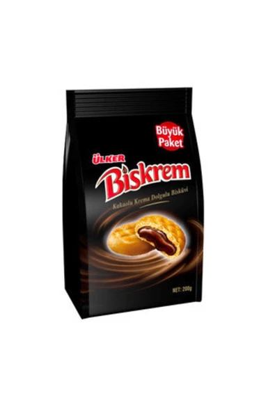 Biskrem Kakaolu Büyük Boy Poşet 200 G ( 10 Adet )