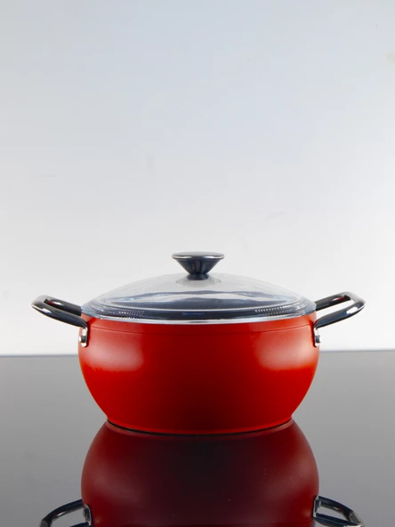 Bonera Pro-Plus 24 Cm Kırmızı Derin Tencere