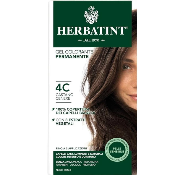 Herbatint Soin Colorant 4C Chatain Cendre Saç Boyası