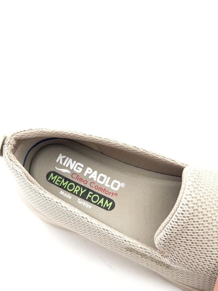 King Paolo H5182 Kadın Memory Foam Comfort Bağcıksız Tekstil Spor Ayakkabı - 5
