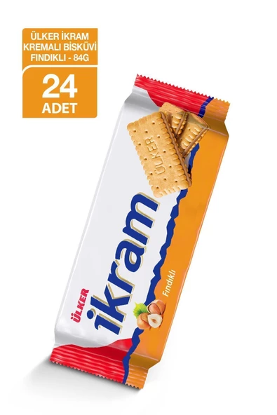 Ülker Ikram Kremalı Fındıklı 84 Gr X 24 Adet