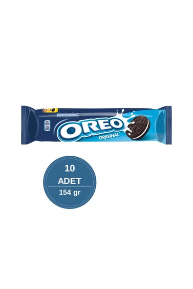 Oreo Vanilyalı Bisküvi 154 gr - 10 Adet