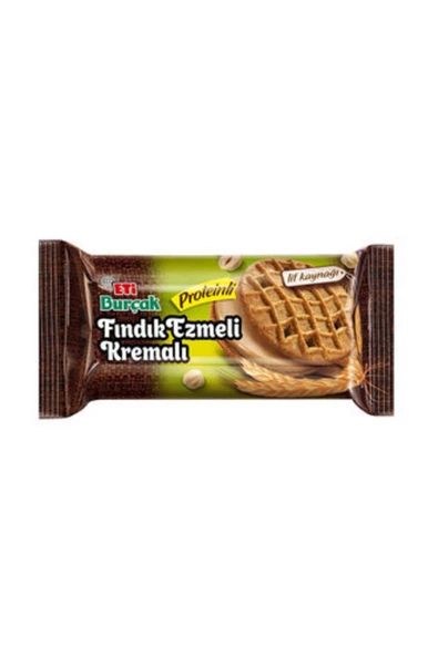 Bisküvi Eti Burçak Fındık Ezmeli Kremalı Proteinli 175 G ( 10 Adet )