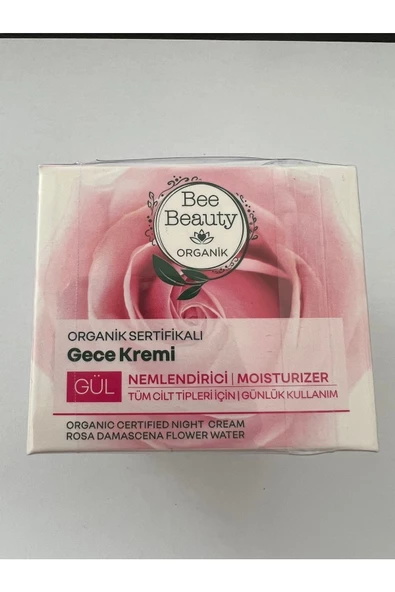 Bee Beauty Yoğun Nemlendirme Organik Sertifikalı Gece Kremi Gül 50ml.,kişiselbakım080417