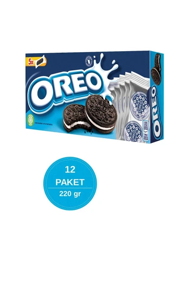 Oreo Bisküvi 220 gr 12’li Paket