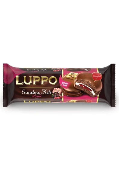 Luppo Sandviç Kek Vişneli 182 G ( 10 Adet )