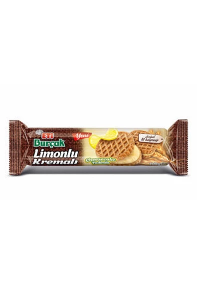 Eti Burçak Limonlu Kremalı Yulaflı Bisküvi 100 G ( 10 Adet )