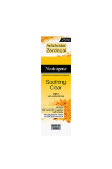 ( KÜÇÜK KOLONYA HEDİYE ) Neutrogena Soothing Clear Yağsız Nemlendirici Zerdeçal 75 Ml ( 1 ADET )