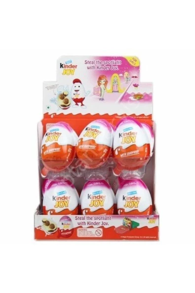 Kinder Joy Sürpriz Yumurta Kızlara Özel 24 Adet