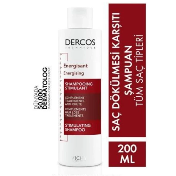 Vichy Dercos Energisant Saç Dökülmesine Karşı Şampuan 200ml