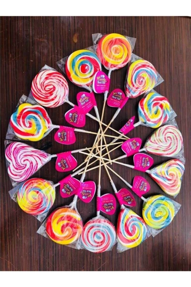 Umut Ticaret Candy Best Tat Lolipop Sosyete Şekeri 50 Adet Rengarenk Çeşitli Şeker - 2