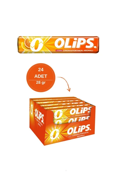 Olips Limon Portakal 28gr 24'lü Paket