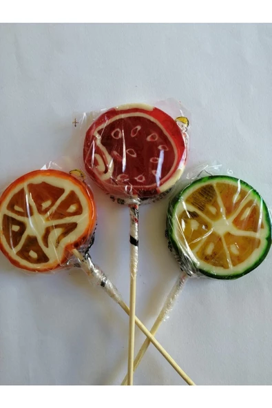 Candy Alaiye Polonya Lolipop Şeker. 10 Adet Meyve Çeşnili Şeker. - 2
