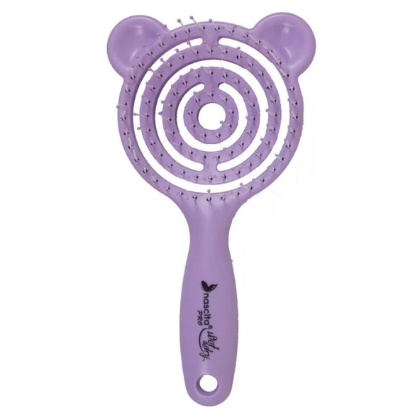 Nascita 3D Çocuk Saç Fırçası - Lila ürün görseli