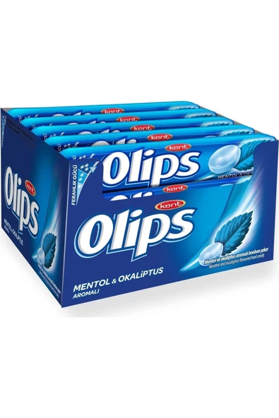 Olips Mentol Okaliptus 28 G 24'lü Paket Ferah Şeker Kaliteli