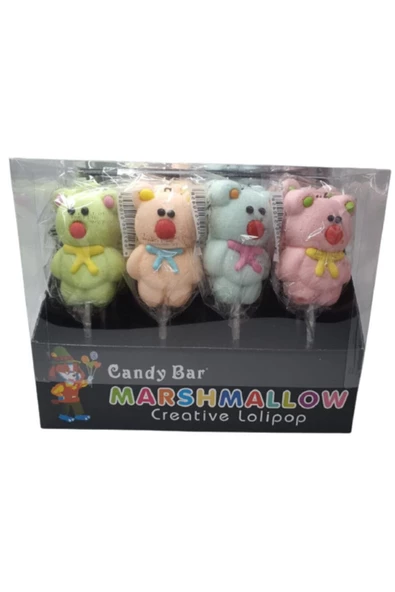 CANDY BAR Ayıcık Marshmallow 12 ad.