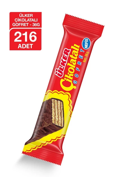 Ülker Çikolatalı Gofret 36 g (216 Adet)