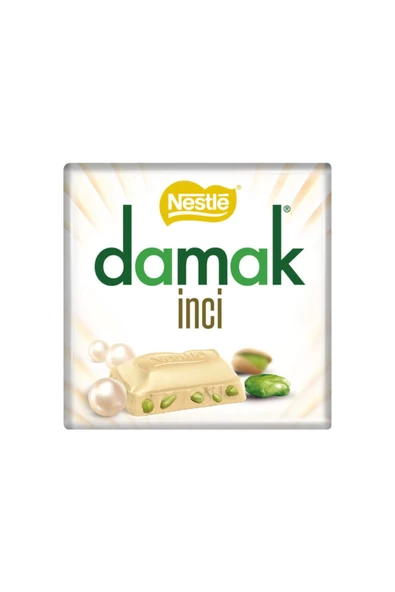 Nestle Damak Antep Fıstıklı Beyaz Kare Çikolata 6 Adet