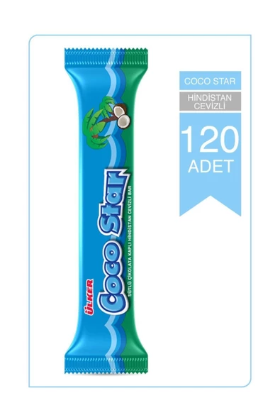 Ülker Cocostar Hindistan Cevizli Bar 120 Adet 28 gr