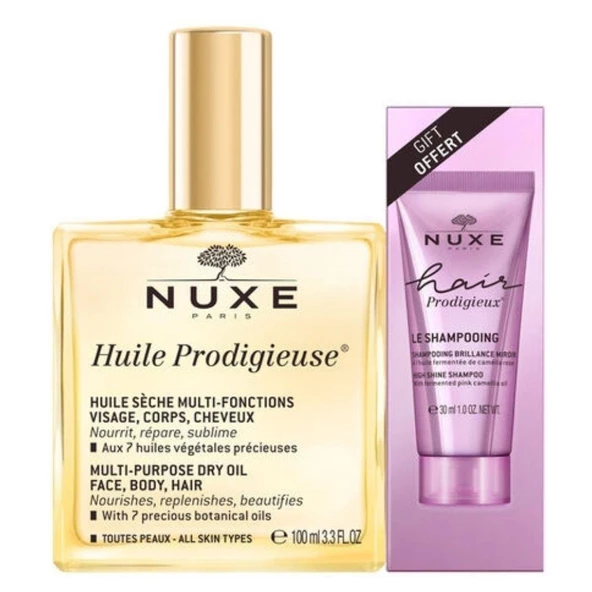 Nuxe Huile Prodigieuse 100ml + Shampoo 30ml