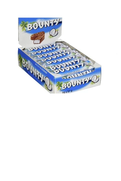 Bounty Hindistan Cevizli Çikolata 57 G. X 24 Adet