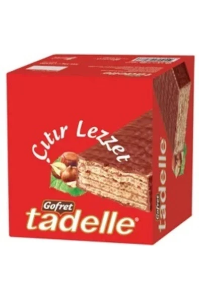 Tadelle Fındık Dolgulu Sütlü Çikolatalı Gofret 35 gr X 24 Adet