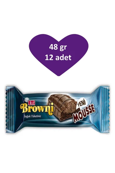 Eti Browni Mousse Çikolata Dolgulu Kek 48 G 12 Adet Yeni Lezzet