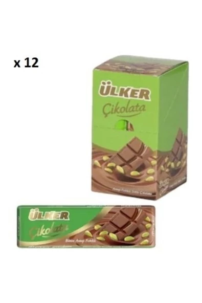 Ülker Antep Fıstıklı Baton Çikolata (30 Gr 12' Li )