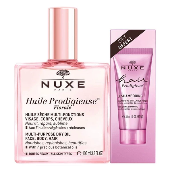 Nuxe Huile Prodigieuse Florale 100ml + Shampoo 30ml