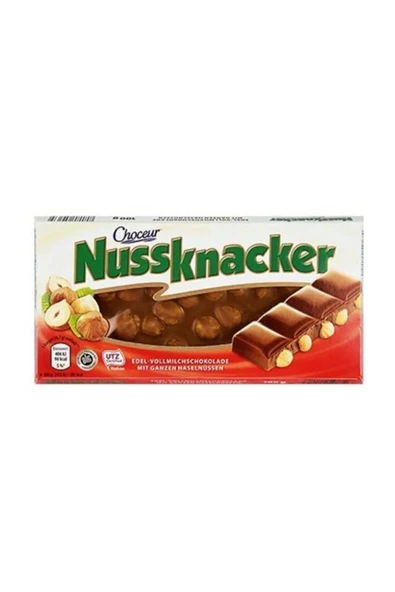 NUSSKNACKER Alman Bütün Fındıklı Çikolata 100 gr