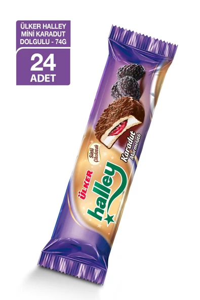 Ülker Halley Mini Karadut Dolgulu 74 gr