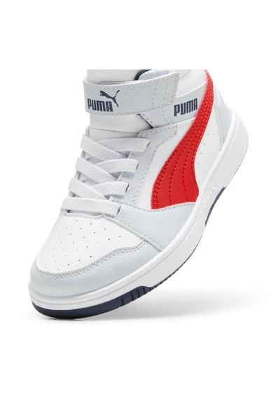 Puma Rebound V6 Mid AC+PS 393832 09 Çocuk Sneaker Ayakkabı Çok Renkli 28-35 - 4
