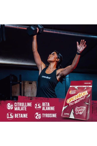 Grenade Pre-Workout Cherry Bomb 330 gr - 4