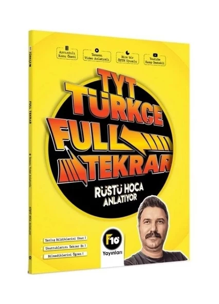 TYT Türkçe Full Tekrar Video Ders Notları F10 Yayınları