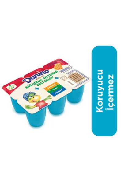 Danone Danino Bisküvili 6X40 G ( ACTİVİA ÇİLEKLİ 4 * 100 GRAM HEDİYE )