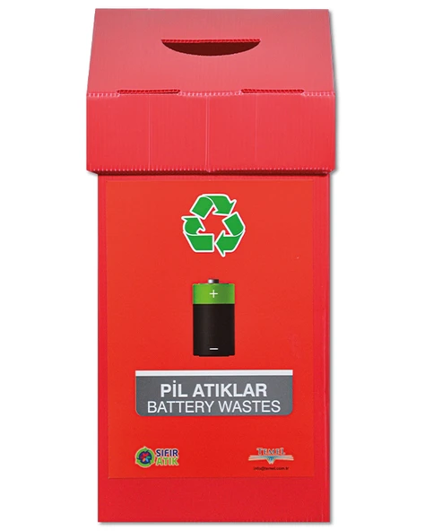 Geri Dönüşüm Kutusu Pil Atık Kutusu