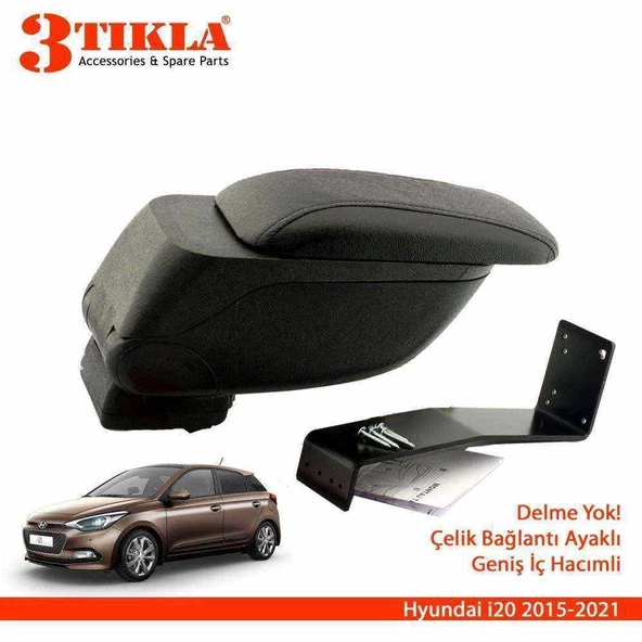 3 Tıkla Opel Corsa D 2014 Geniş Hacimli  Delmesiz Çelik Ayaklı Kolçak Kol Dayama