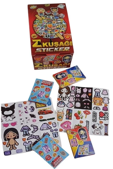 Toys Z Kuşağı Sticker  4 Adet mini Kutu