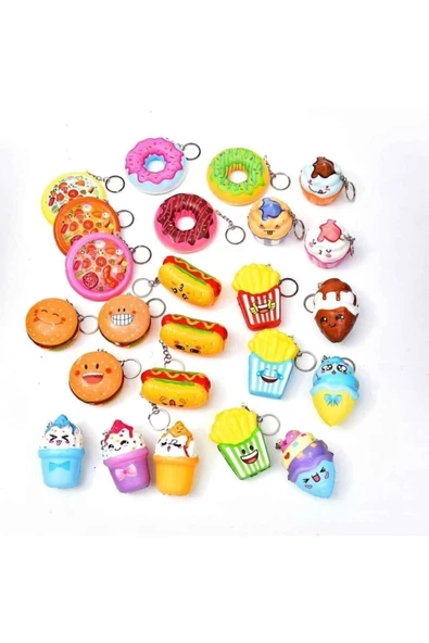 ABETE 12 Adet Karışık Orta Boy 1paket Squishy