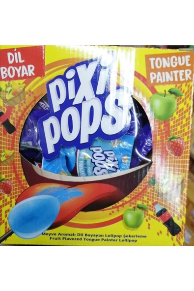 PIXI POPS Lolipop Dil Boyayan 120 Adet