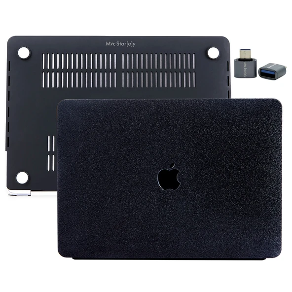 Macbook Air M1 Kılıf 13inç Simli G1505 (TouchID'li M1 Air) A2337 A2179 A1932 ile Uyumlu - 4