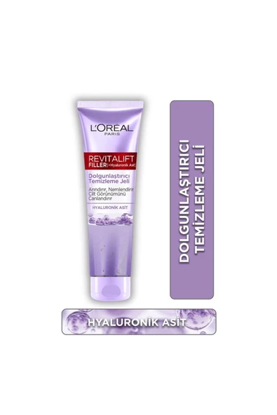 L'Oreal Paris Revitalift Filler Hyaluronik Asit Dolgunlaştırıcı Yüz Temizleme Jeli 150 Ml Arındırıcı