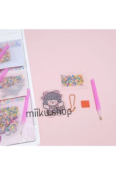 BURCU özel kalemi ile tek tek yapıştırmalı puzzle eğitici eğlenceli sticker giydirmeli etiket 2 paket - 3